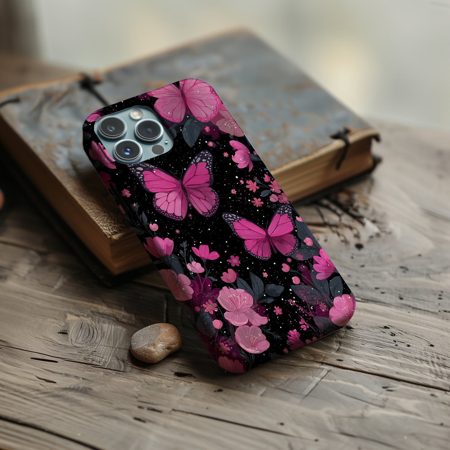 Pink Butterfly Garden Phone Case