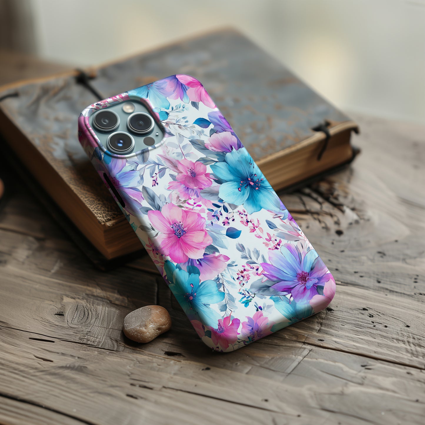 Pastel Bloom Garden Protective Phone Case