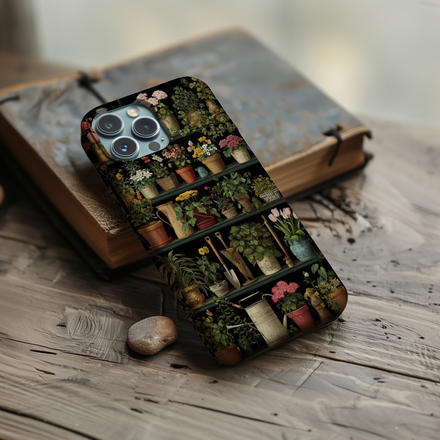 Vintage Botanical Garden Shelf Phone Case