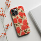 Vintage Rose Garden Phone Case – Elegant Red Floral Protective Case