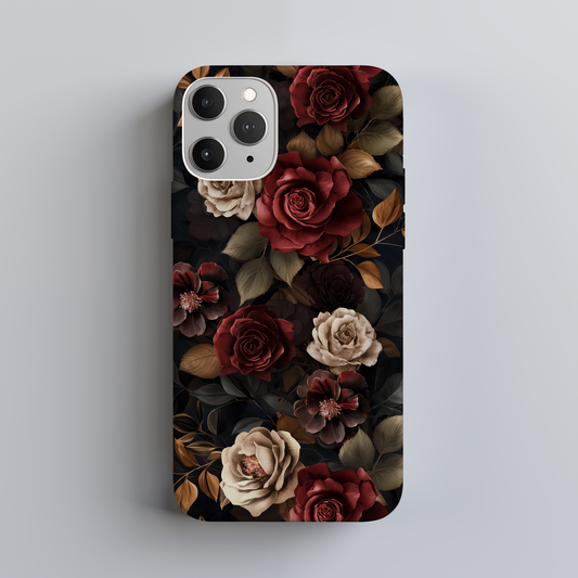 Dark Floral Academia Phone Case – Sophisticated Blooms with a Mysterious Edge