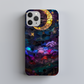 Moon & Stars Stained Glass Phone Case – Celestial Beauty Meets Everyday Protection