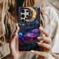 Moon & Stars Stained Glass Phone Case – Celestial Beauty Meets Everyday Protection