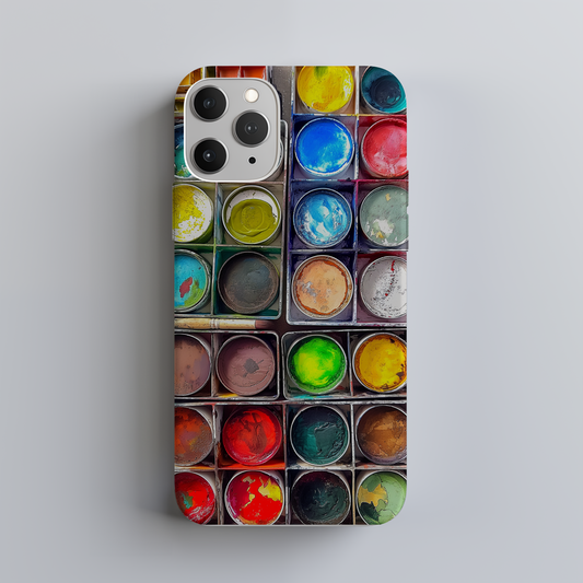 Watercolor Palette Paintbox Phone Case – Artistic Expression Meets Everyday Protection