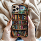 Whimsical Fantasy Bookshelf Phone Case – A Magical Escape in Every Detail