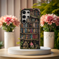 Whimsical Fantasy Bookshelf Phone Case – A Magical Escape in Every Detail