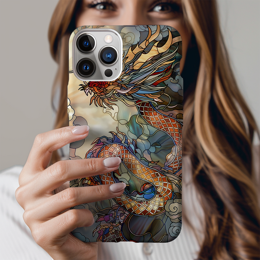 Year of the Dragon Stained Glass Phone Case – Bold Design, Unmatched Protection