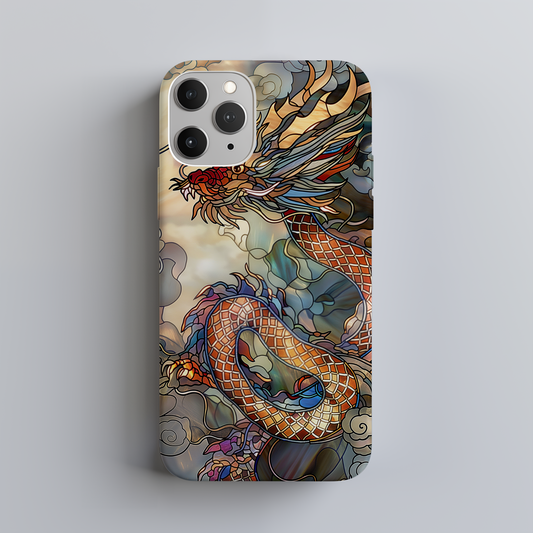 Year of the Dragon Stained Glass Phone Case – Bold Design, Unmatched Protection