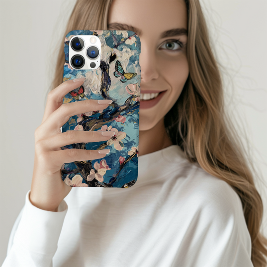 Van Gogh Almond Blossom & Butterfly Phone Case – Artistic Elegance Meets Ultimate Protection