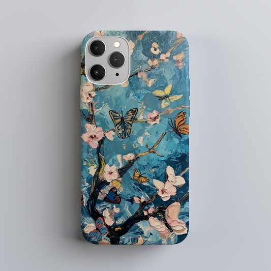 Van Gogh Almond Blossom & Butterfly Phone Case – Artistic Elegance Meets Ultimate Protection