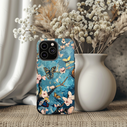 Van Gogh Almond Blossom & Butterfly Phone Case – Artistic Elegance Meets Ultimate Protection