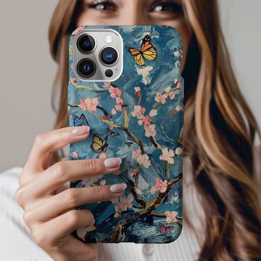 Van Gogh Almond Blossom & Butterfly Phone Case – Artistic Elegance Meets Ultimate Protection