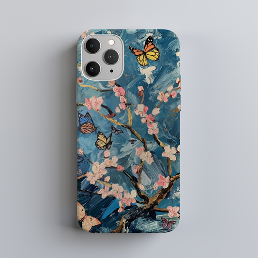 Van Gogh Almond Blossom & Butterfly Phone Case – Artistic Elegance Meets Ultimate Protection