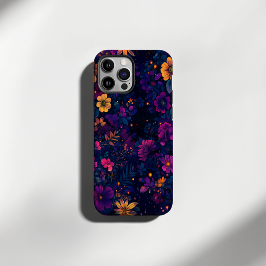 Midnight Blooms Phone Case – Elegant Florals with Nighttime Mystique