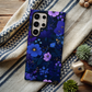 Midnight Blooms Phone Case – Elegant Florals with Nighttime Mystique