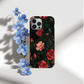 Starlit Roses Phone Case – Romantic Elegance Under a Cosmic Glow