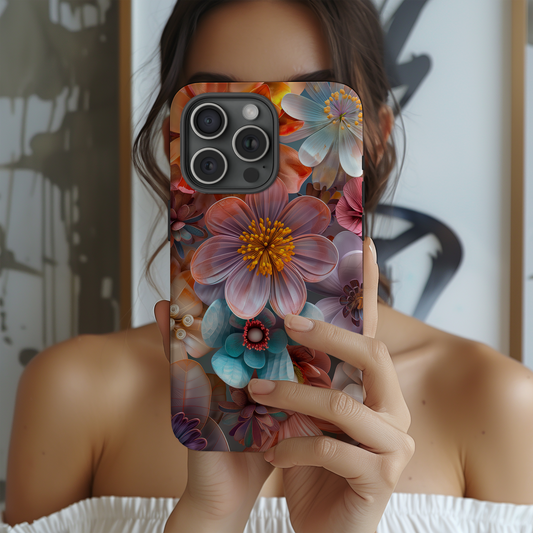 3D Flower Phone Case – Blooming Elegance with Superior Protection