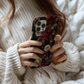 Dark Floral Academia Phone Case – Sophisticated Blooms with a Mysterious Edge
