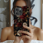 Dark Floral Academia Phone Case – Sophisticated Blooms with a Mysterious Edge