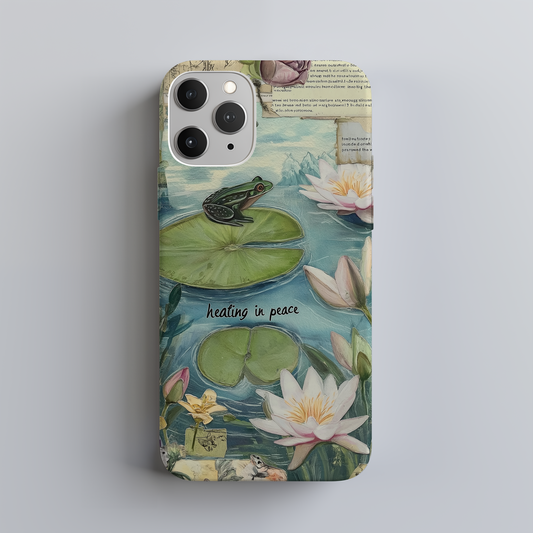 Vintage Lily Pond Phone Case – Timeless Elegance with Everyday Protection