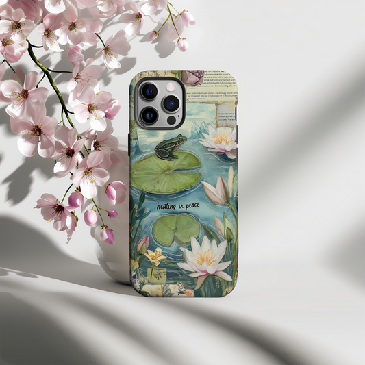 Vintage Lily Pond Phone Case – Timeless Elegance with Everyday Protection