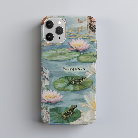 Vintage Lily Pond Phone Case – Timeless Elegance with Everyday Protection