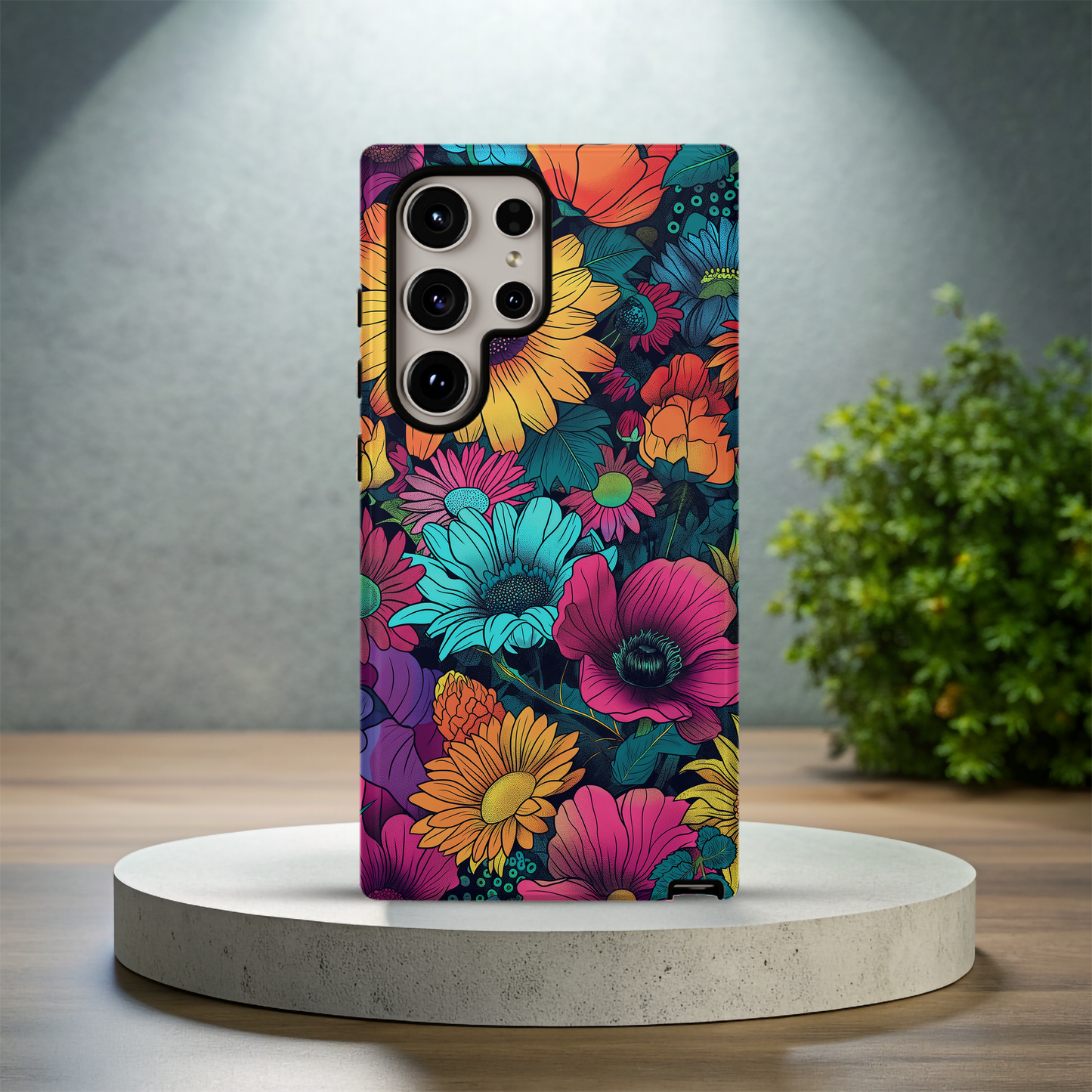 Retro 60s & 70s Floral Phone Case – Groovy Blooms with Modern Protection