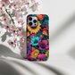 Retro 60s & 70s Floral Phone Case – Groovy Blooms with Modern Protection