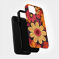 Retro 60s & 70s Floral Phone Case – Groovy Blooms with Modern Protection