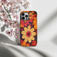 Retro 60s & 70s Floral Phone Case – Groovy Blooms with Modern Protection