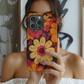 Retro 60s & 70s Floral Phone Case – Groovy Blooms with Modern Protection