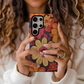Retro 60s & 70s Floral Phone Case – Groovy Blooms with Modern Protection