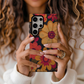 Retro 60s & 70s Floral Phone Case – Groovy Blooms with Modern Protection