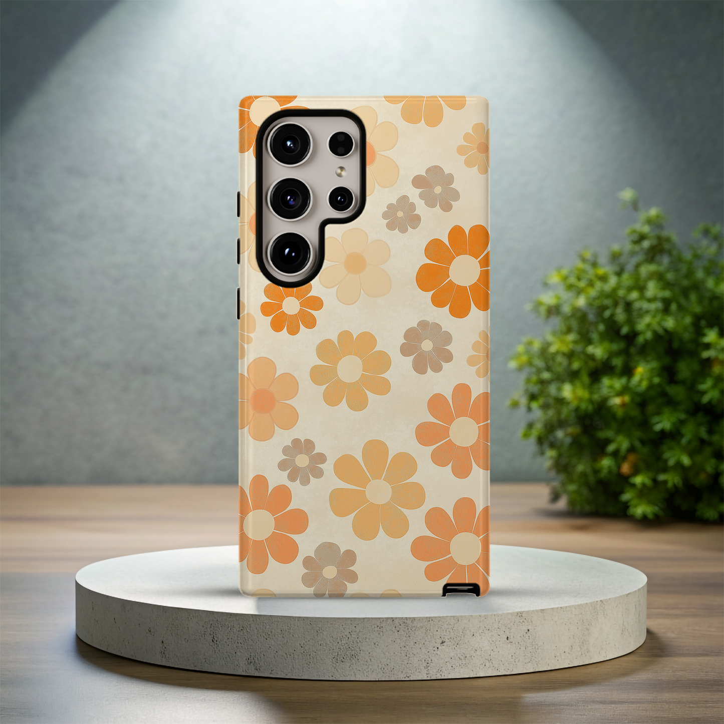 Retro 60s & 70s Floral Phone Case – Groovy Blooms with Modern Protection