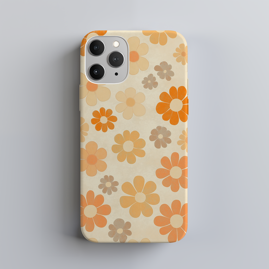 Retro 60s & 70s Floral Phone Case – Groovy Blooms with Modern Protection