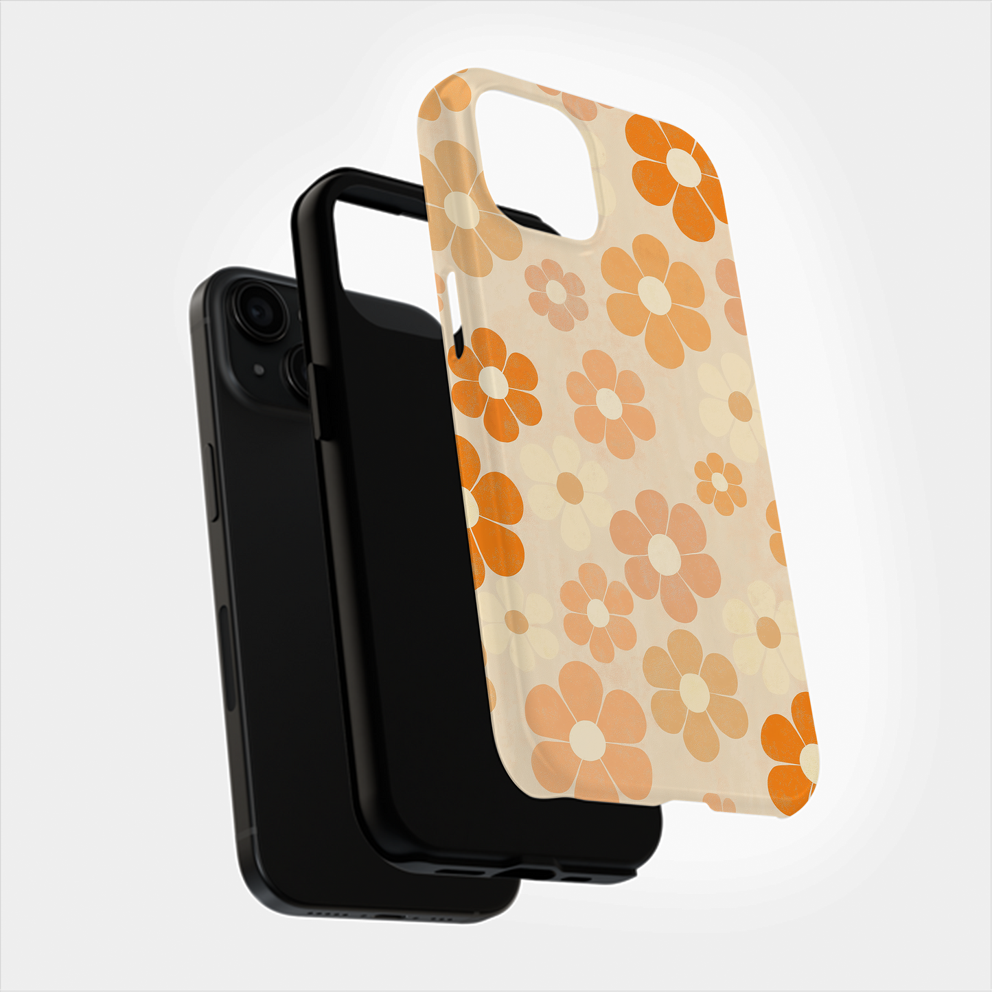 Retro 60s & 70s Floral Phone Case – Groovy Blooms with Modern Protection