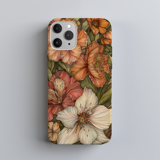 Vintage Floral Phone Case – Timeless Blooms with Modern Durability