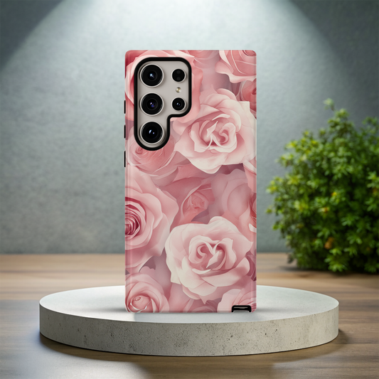 Dreamy Roses Garden Protective Phone Case – Elegant Floral Design