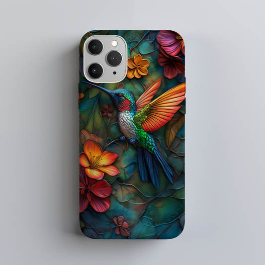3D Hummingbird Phone Case – Vibrant Wings with Everyday Protection
