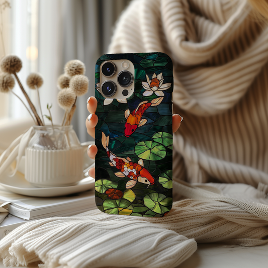 Koi Pond Phone Case – Tranquil Elegance with Everyday Protection