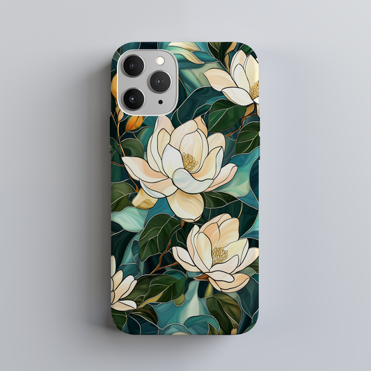 Majestic Magnolia Phone Case – Timeless Elegance with Everyday Protection