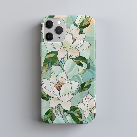 Majestic Magnolia Phone Case – Timeless Elegance with Everyday Protection