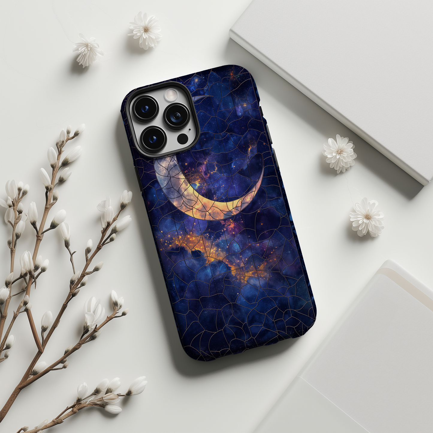 Moon and Stars Phone Case – Celestial Charm with Everyday Protection