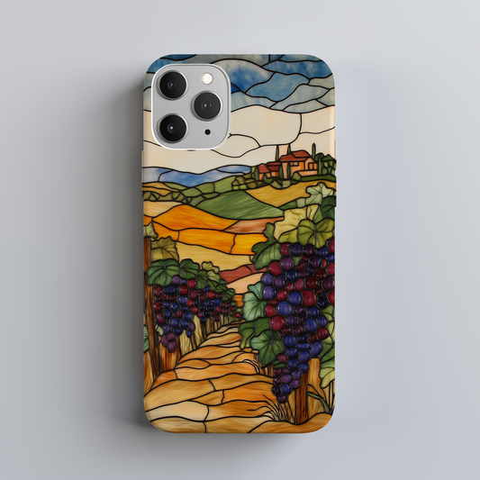 Serene Vineyard Phone Case – Rustic Elegance with Everyday Protection