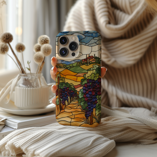 Serene Vineyard Phone Case – Rustic Elegance with Everyday Protection