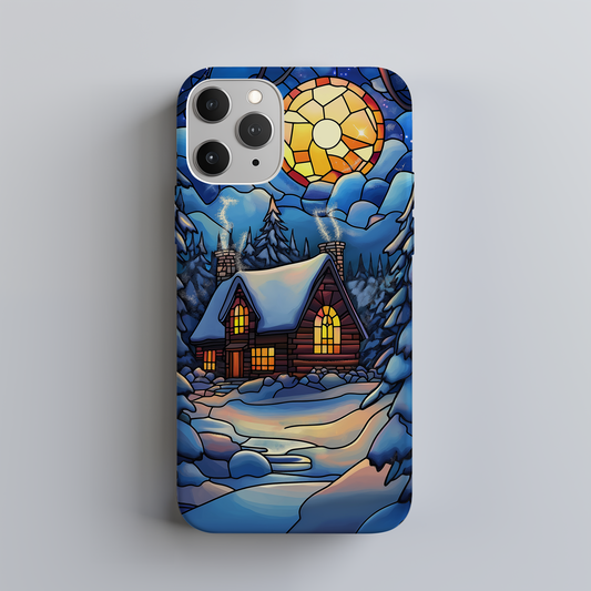 Snowy Winter Phone Case – Enchanting Frost with Everyday Protection