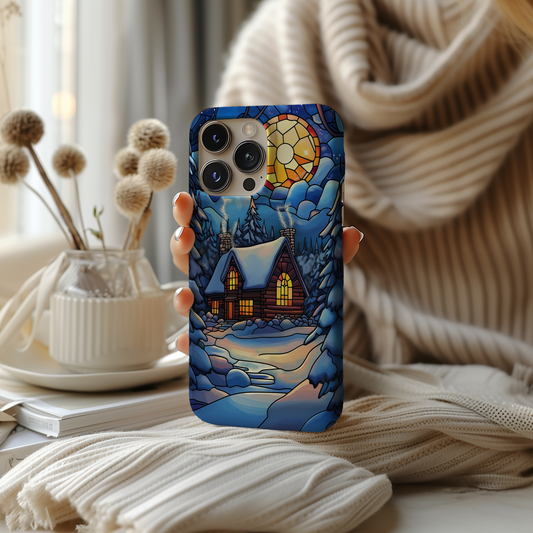 Snowy Winter Phone Case – Enchanting Frost with Everyday Protection