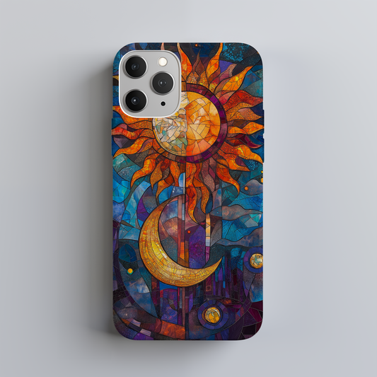 Sun & Moon Phone Case – Celestial Harmony with Everyday Protection