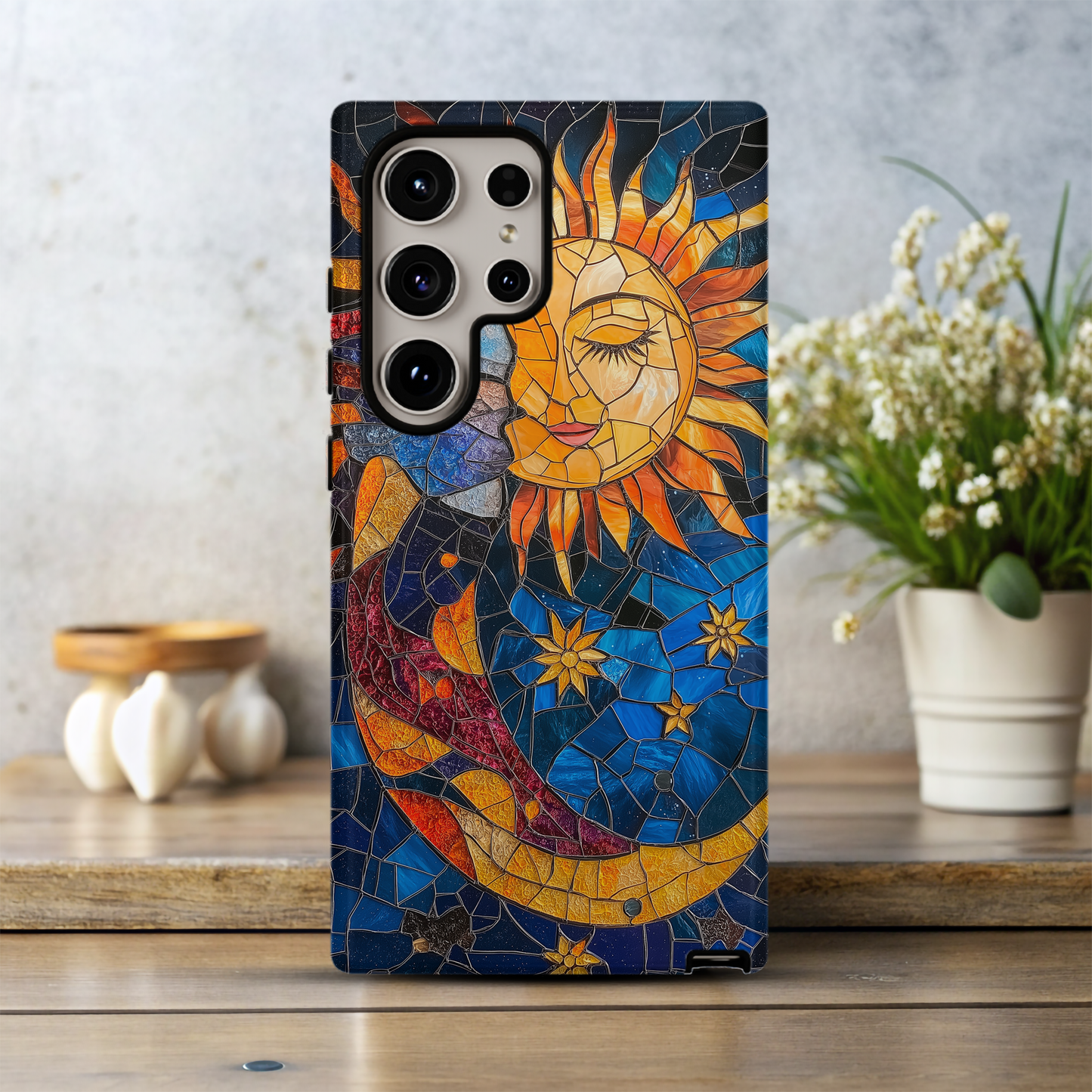 Sun & Moon Phone Case – Celestial Harmony with Everyday Protection