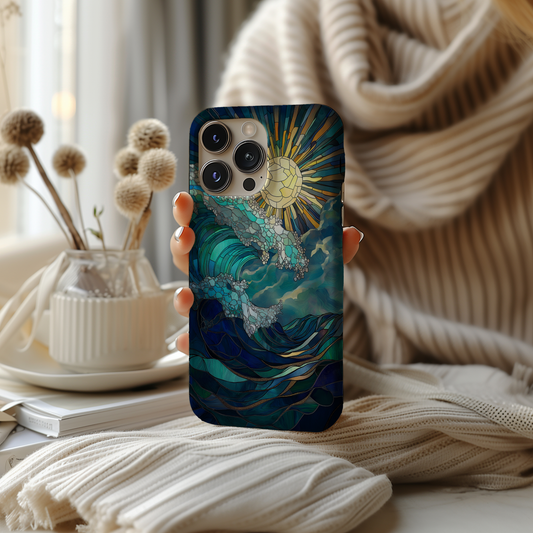 Sun Rays & Waves Phone Case – Radiant Energy with Everyday Protection
